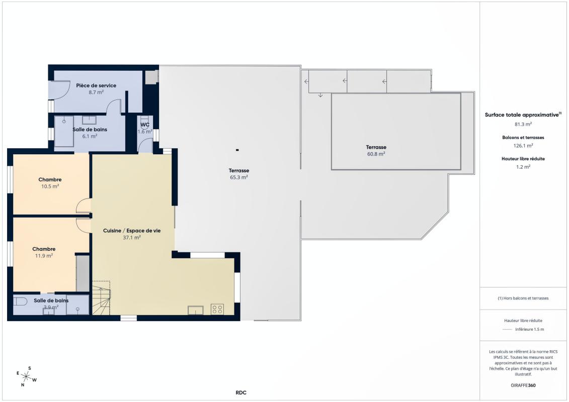 41.Location villa 8 personnes avec piscine et prxomité plage des Raisins Clairs